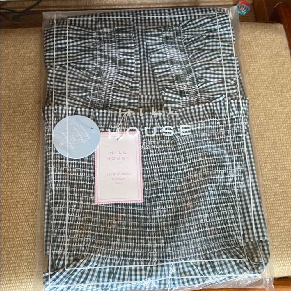 Hill House Emerald Green and White Gingham Ellie nap Dress